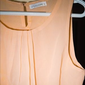 Calliope Peach Summer Dress Size Small
